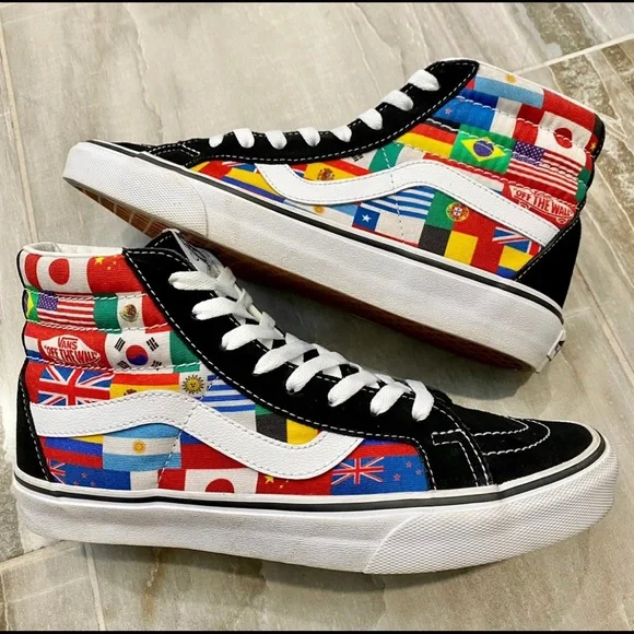 Vans | Shoes | Vans Sk8hi Reissue International Flags Old